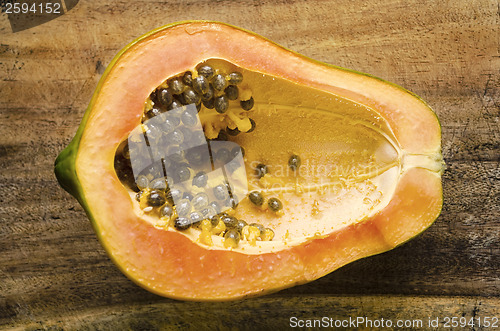 Image of Half Ripe Papaya
