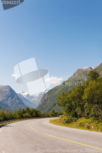 Image of Road running through canyon