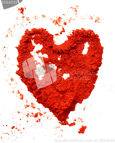 Image of Red Pepper Powder Heart