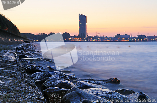 Image of Stony sea coastline