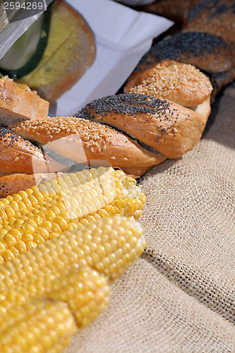 Image of Food at the traditional street market