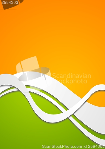 Image of Bright wavy vector background