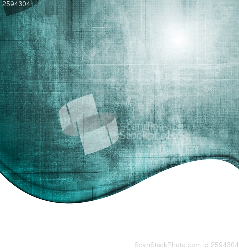 Image of Grunge waves abstract design