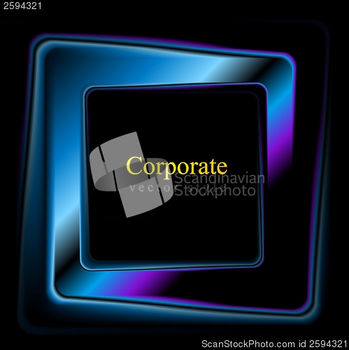Image of Vector square logo abstract background