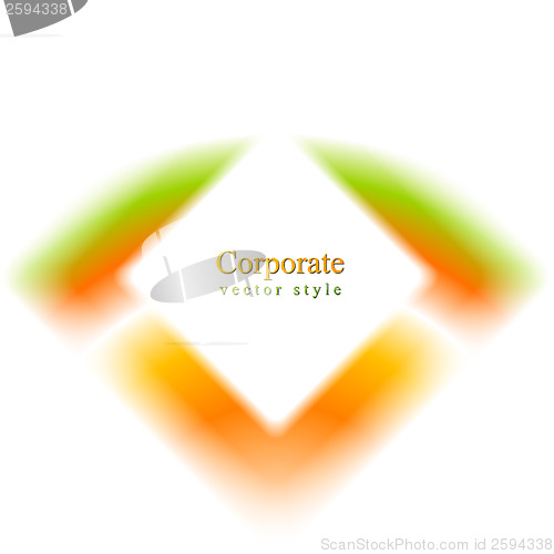 Image of Abstract colorful vector shape design