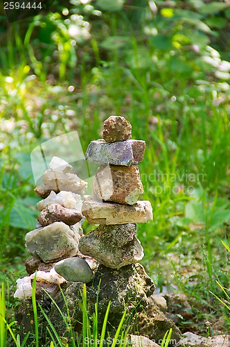Image of stacked memorial stones