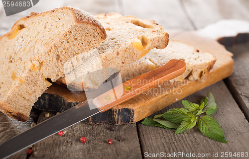 Image of Slices of black bread