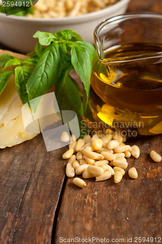Image of Italian basil pesto ingredients