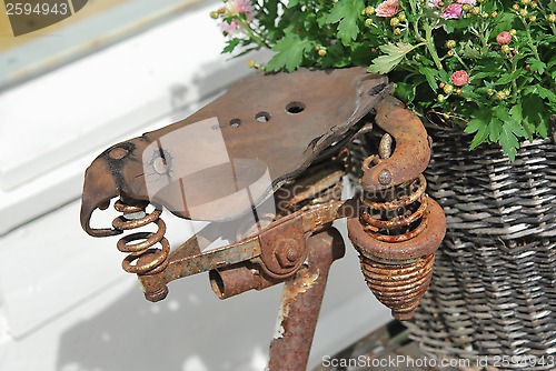 Image of Old Bike Saddle