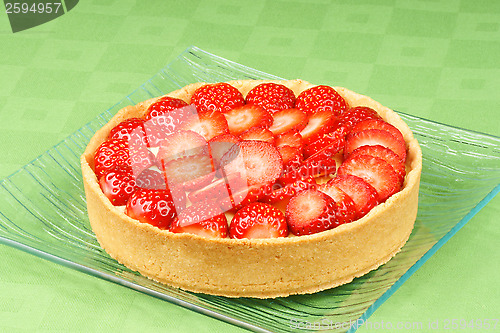 Image of Strawberry and custard tart