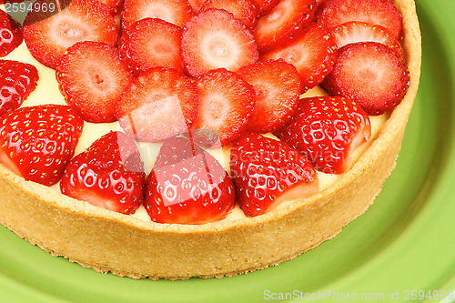 Image of Strawberry and custard tart