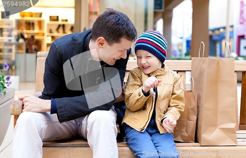 Image of family shopping