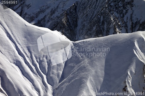 Image of Snowy mountain pass