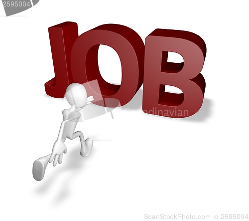 Image of running for job