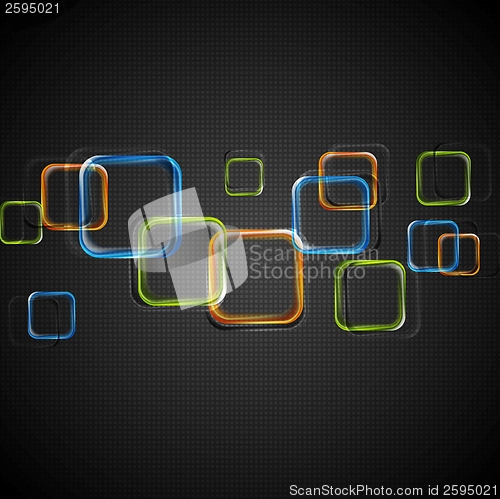 Image of Colourful squares vector design