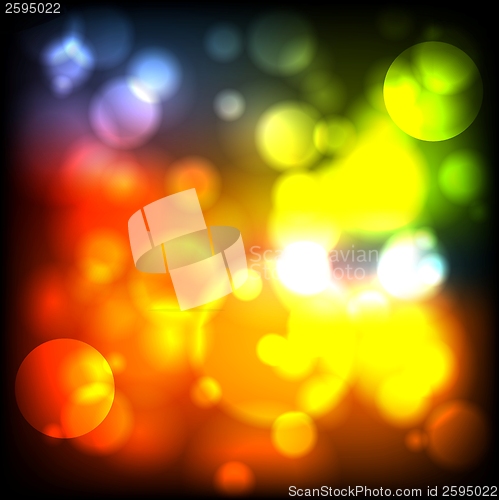 Image of Bright iridescent lights