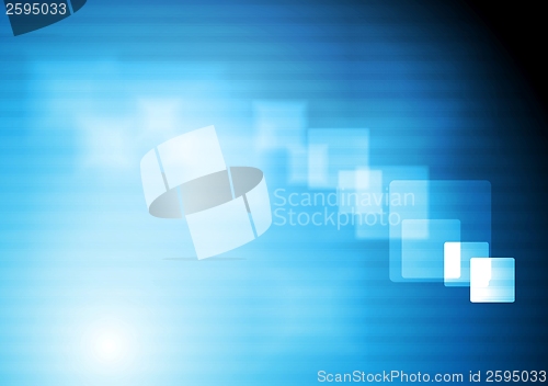 Image of Bright blue tech vector design