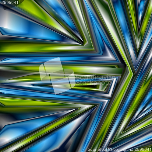 Image of Tech colorful glow shapes vector design