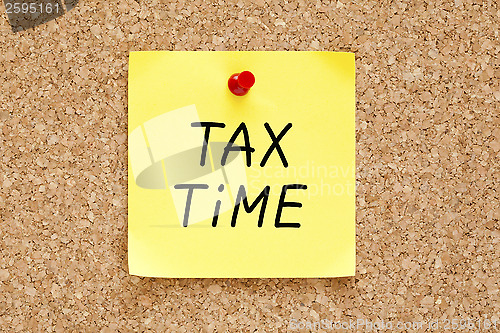 Image of Tax Time Sticky Note