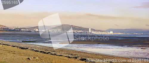 Image of Swansea sunset from Mumbles