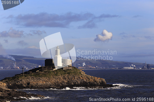 Image of Mumbles light and Port Talbot