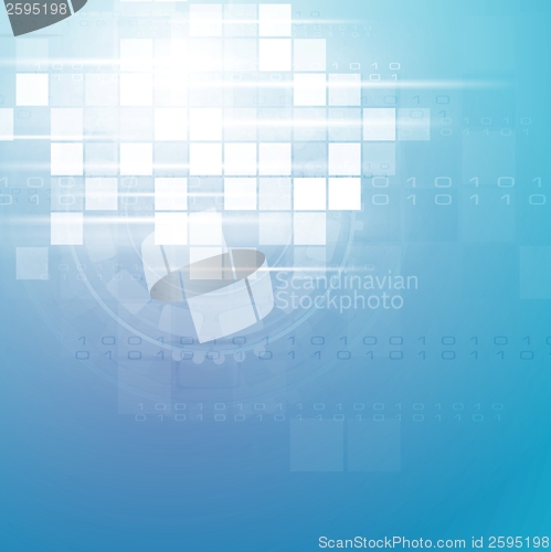 Image of Technology blue backdrop