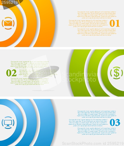 Image of Abstract infographic vector tech banners
