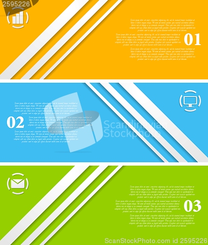 Image of Abstract infographic vector tech banners