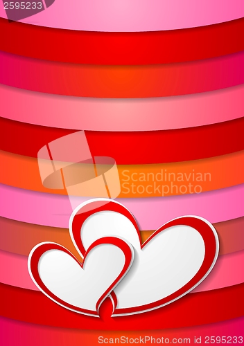 Image of Valentines Day bright abstract background