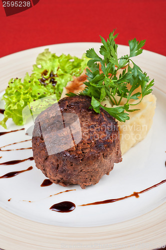 Image of Fried meat steak