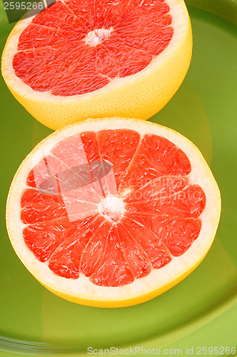 Image of Ruby grapefruit close-up