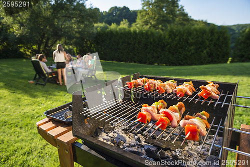 Image of barbecue in the backyard