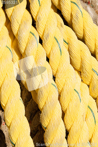 Image of Yellow nylon rope