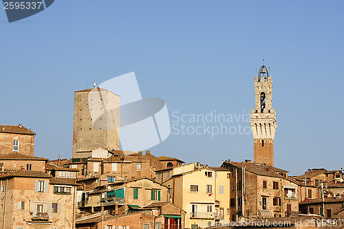 Image of Siena in the sunset light