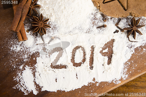 Image of The inscription on the flour - 2014