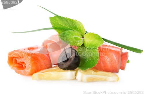 Image of Fish with olives and lemon