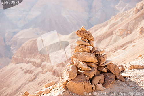 Image of Mountains in stone desert nead Dead Sea