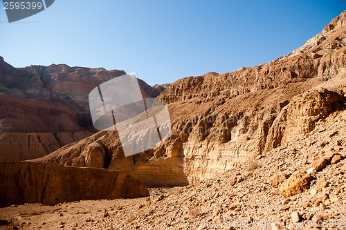 Image of Mountains in stone desert nead Dead Sea