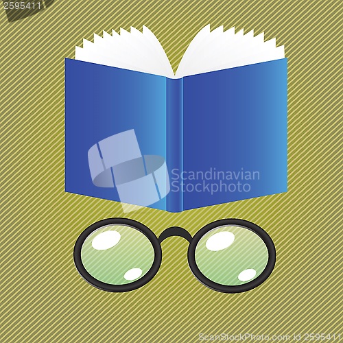 Image of  book and glasses