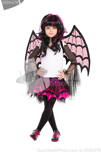 Image of Girl wearing like a bat