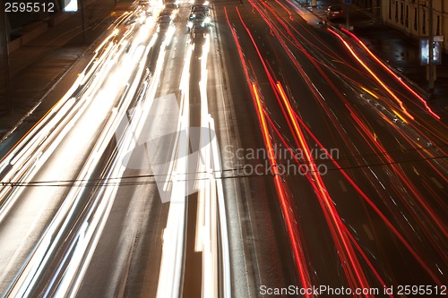Image of Night road