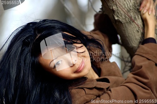 Image of Flying-hair lady and tree