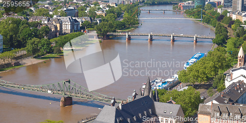 Image of Aerial view of Frankfurt - panorama