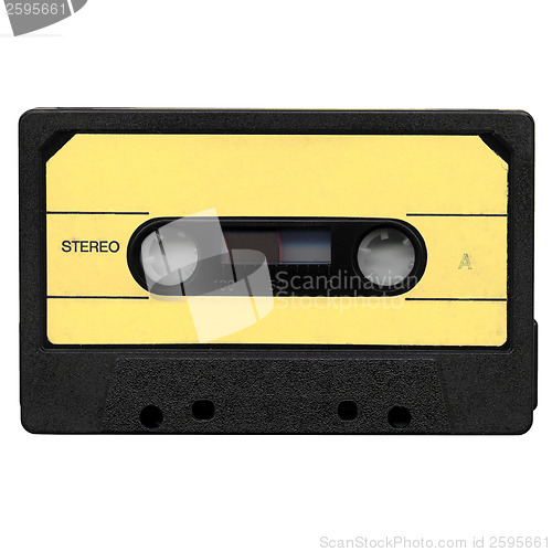 Image of Tape cassette with yellow label