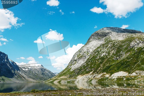 Image of Lake on the top of mountains, Norway