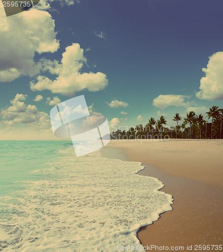 Image of beach landscape - vintage retro style