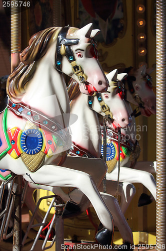 Image of carousel with horses