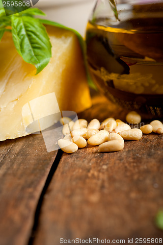 Image of Italian basil pesto ingredients