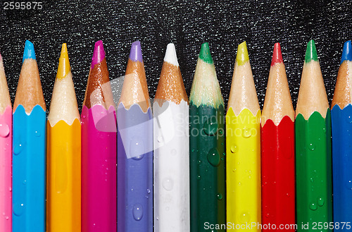 Image of Wet crayons