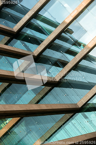 Image of Abstract picture of a modern building
